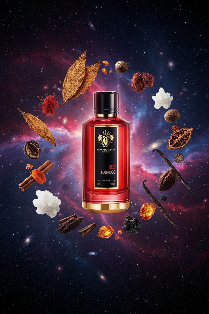 Mancera Red Tobacco en universo cósmico