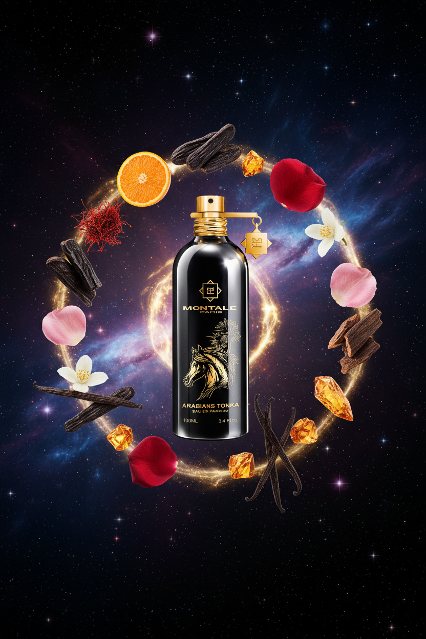 Montale Arabian Tonka en universo cósmico