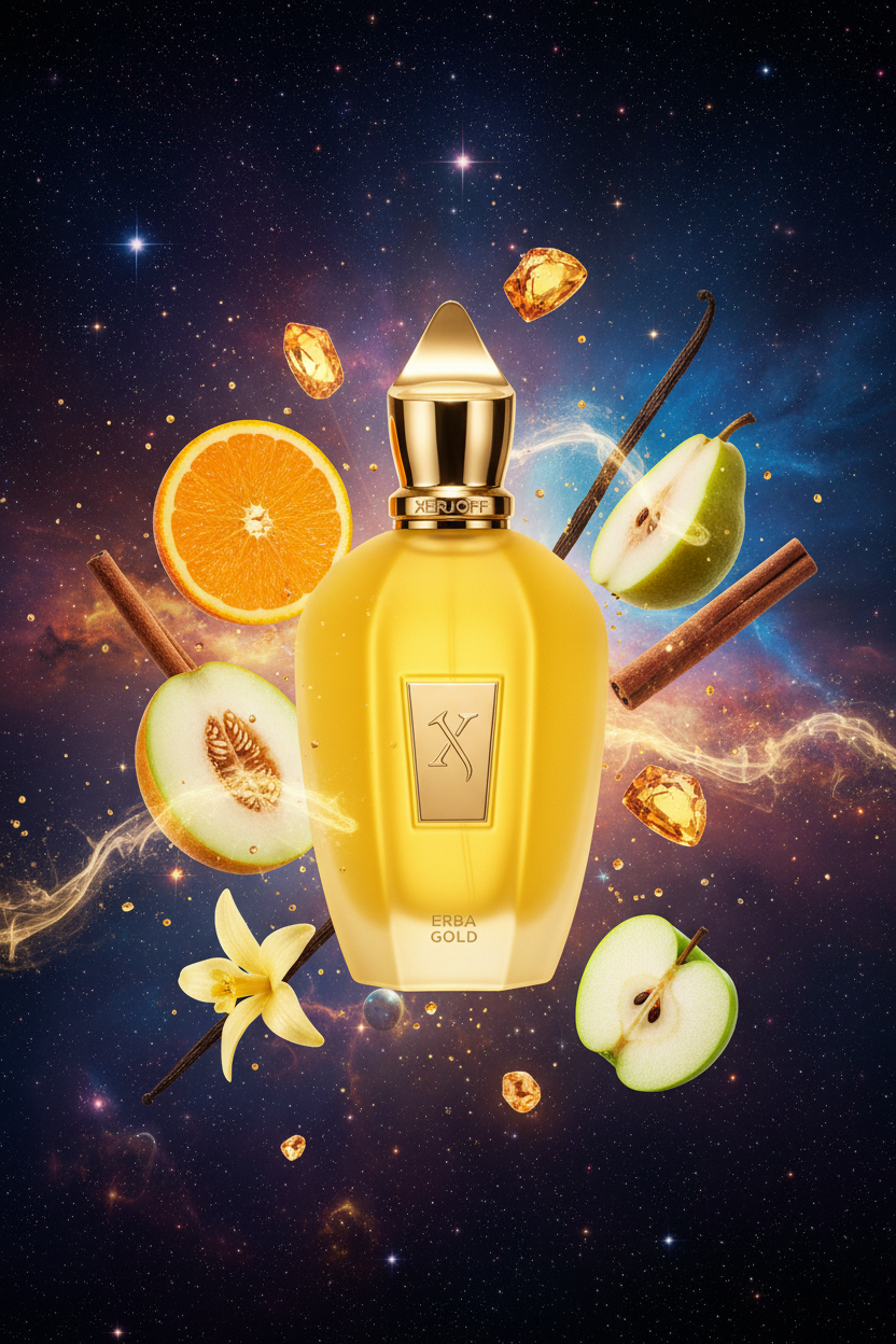 Xerjoff Erba Gold en universo elegante